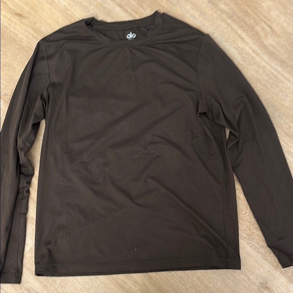 Dark Brown alo yoga Long Sleeve Shirt